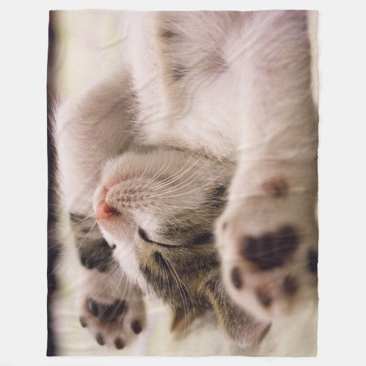 Schlafenkatzen-Fleece-Decke, 60" x80 " Fleecedecke (Vorderseite)