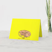 Schlafenkatzen-Gruß-Karte Feiertagskarte (Rückseite)