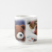 SchlafenKitty mit der Teddy-Tasse Kaffeetasse (Mittel)