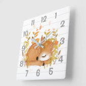 Schlafenkitz-Wanduhr Quadratische Wanduhr (Winkel)