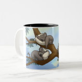 Schlafenkoala-Tasse Zweifarbige Tasse (Vorderseite Links)