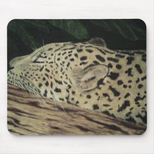 Schlafenleopard Mousepad (Vorne)