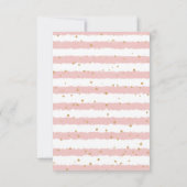 Schläfenlephant Niedlich Baby Girl Dusche Dankeskarte (Rückseite)