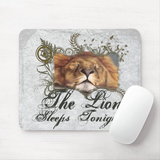 Schlafenlöwe Mousepad (Mit Mouse)