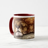 Schlafenlöwe Tasse (Vorderseite Links)
