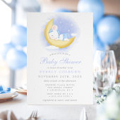 Schläfenmäuse auf dem Mond Kinderdusche Einladung