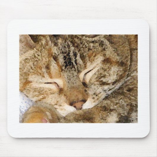 SchlafenMiezekatze Mousepad (Vorne)