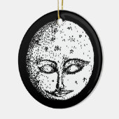 Schlafenmond-Verzierung Keramikornament (Links)