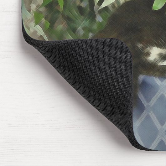 Schlafennickerchen, Miezekatze-Kätzchen Mousepad (Ecke)