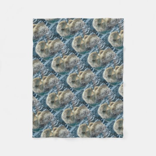 Schlafenotter Fleecedecke (Vorderseite)