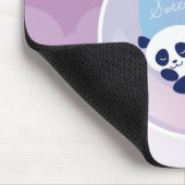 Schlafenpanda lila mousepad (Ecke)