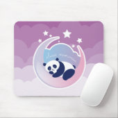 Schlafenpanda lila mousepad (Mit Mouse)