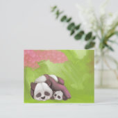 Schlafenpanda-Postkarte Postkarte (Stehend Vorderseite)