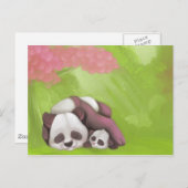 Schlafenpanda-Postkarte Postkarte (Vorne/Hinten)