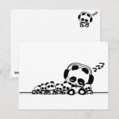 Schlafenpandas Postkarte (Vorne/Hinten)