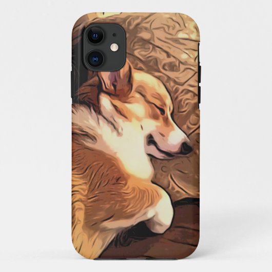 Schlafenpembroke-WaliserCorgihund Case-Mate iPhone Hülle (Rückseite)