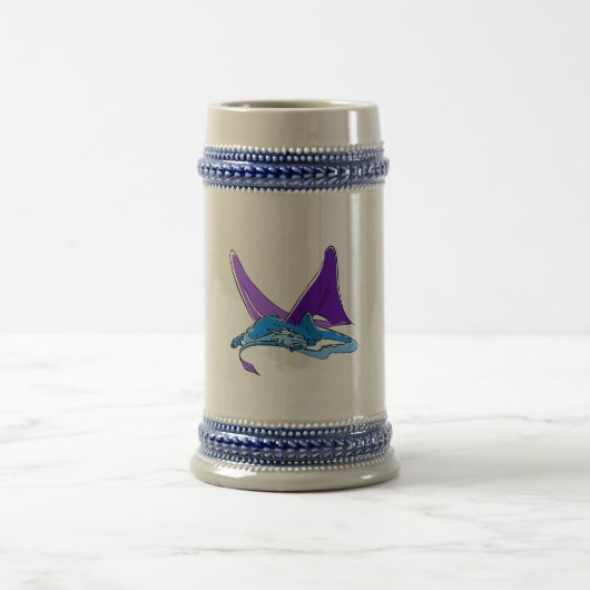 Schlafenphantasie-Drache Bierglas (Mittel)