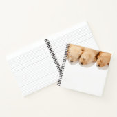 Schläfenreihe Goldene Retriever Welpen Notizblock (Innenseite)