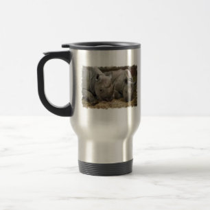 Schlafenrhinos-Reise-Tasse Reisebecher
