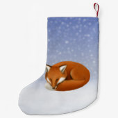 Schlafenroter Fox-WeihnachtsStrumpf Kleiner Weihnachtsstrumpf (Rückseite)