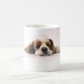 Schlafenrotes/weißes Cocker spaniel Kaffeetasse (Mittel)