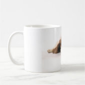 Schlafenrotes/weißes Cocker spaniel Kaffeetasse (Links)