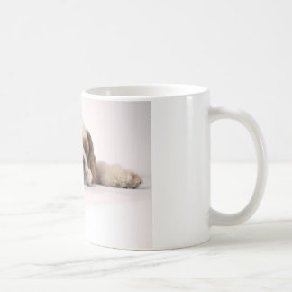 Schlafenrotes/weißes Cocker spaniel Kaffeetasse