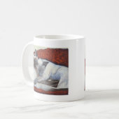 Schlafensiamesische Katzen-Kunst Kaffeetasse (Vorderseite Links)