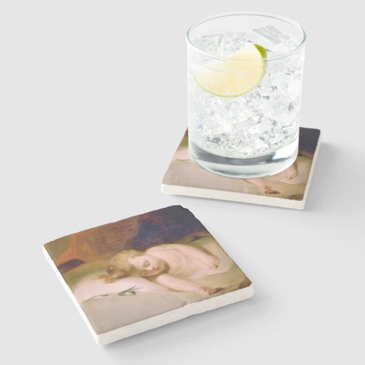 Schlafenson (von Thomas Sully) Steinuntersetzer (Seitenansicht)