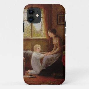 Schlafenszeit, 1890 (Öl auf Platte) iPhone 11 Hülle