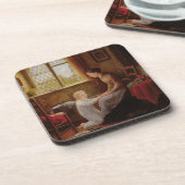 Schlafenszeit, 1890 (Öl auf Platte) Getränkeuntersetzer (Linke Seite)