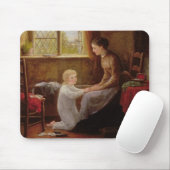 Schlafenszeit, 1890 (Öl auf Platte) Mousepad (Mit Mouse)