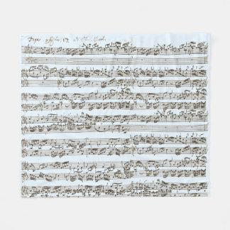 Schlafenszeit mit Bach Handschriftliche klassische Fleecedecke