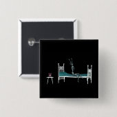 Schlafenszeit-Röntgenstrahl-Skeleton Vorlage Button (Vorne & Hinten)