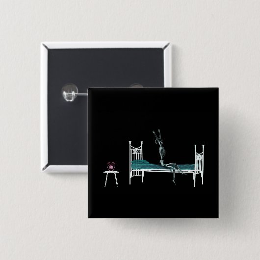 Schlafenszeit-Röntgenstrahl-Skeleton Vorlage Button (Vorne & Hinten)