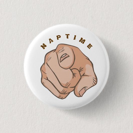 Schlafenszeit Süß Gemütlich Knopf Button (Vorderseite)