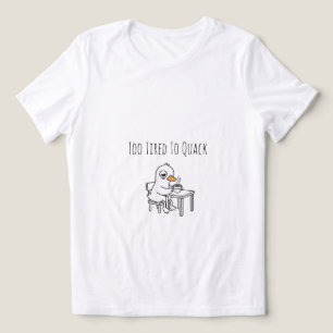 Schlafente Kaffee-Ente Morgenstimmung Lustige süße Tri-Blend Shirt