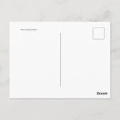 Schlafente Postkarte (Rückseite)