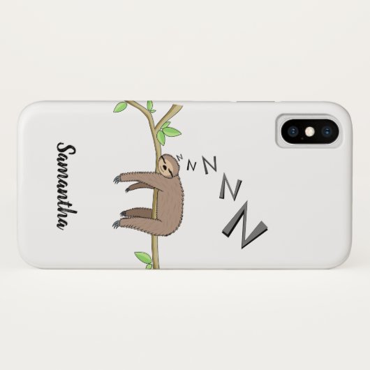 SchlafenTrägheit Case-Mate iPhone Hülle (Rückseite (Horizontal))