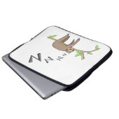 SchlafenTrägheit Laptopschutzhülle (Vorne Knopf)