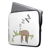 SchlafenTrägheit Laptopschutzhülle (Vorderseite Links)
