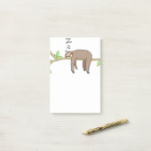 SchlafenTrägheit Post-it Klebezettel (Auf Schreibtisch)