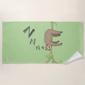 SchlafenTrägheit Strandtuch (Vorderseite)