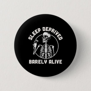 Schlafenttäuschung durch die lebende Skeletton Hal Button