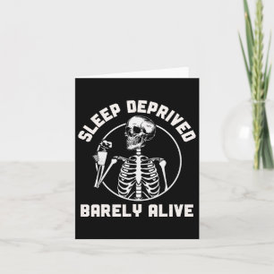 Schlafenttäuschung durch die lebende Skeletton Hal Karte