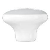 Schlafenwolke auf grauem Hintergrund-Türknauf Keramikknauf (Seitenansicht)