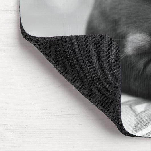 SchlafenZwergpinscherhund Mousepad (Ecke)