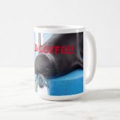 Schläfer Galapagos Sea Lion braucht Kaffee! Kaffeetasse (VorderseiteRechts)