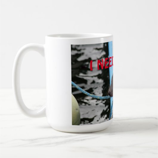 Schläfer Galapagos Sea Lion braucht Kaffee! Kaffeetasse (Links)