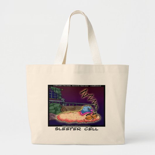 Schläferzelle Gezwitscher Geschenke T-Shirts & Sam Jumbo Stoffbeutel (Vorne)